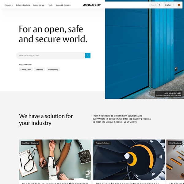 ASSA ABLOY Intranet ASSA ABLOY Global Web